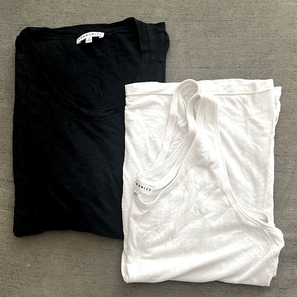 Women’s Community Black Tee & White Tank Bundle - Medium & Large - Picture 1 of 3